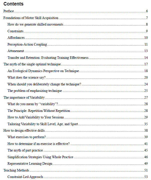 Preview of the eBook contents